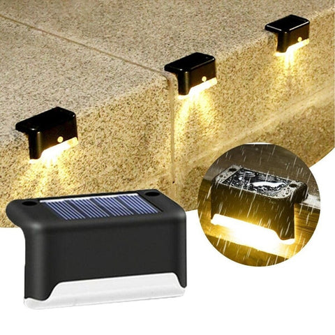 Premium Waterproof LED Step Solar Lights for Outdoor Garden, Patio, Fence & Stairs
