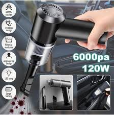 3-in-1 Vacuum Cleaner USB Rechargeable Wireless Handheld Mini Car Vaccum-Cleaners for Travelling Camping Reusable Portable with Charging Cable & 3 Attachments (‎PV-AS228)